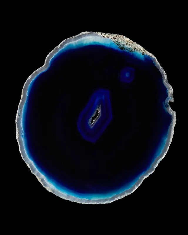 Abstract Blue Organic Circle, organic, abstract, dark