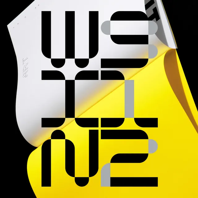Wordmark Typography Design, swiss, brutalist, high-contrast