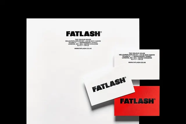 FATLASH Identity System, minimal, swiss, high-contrast