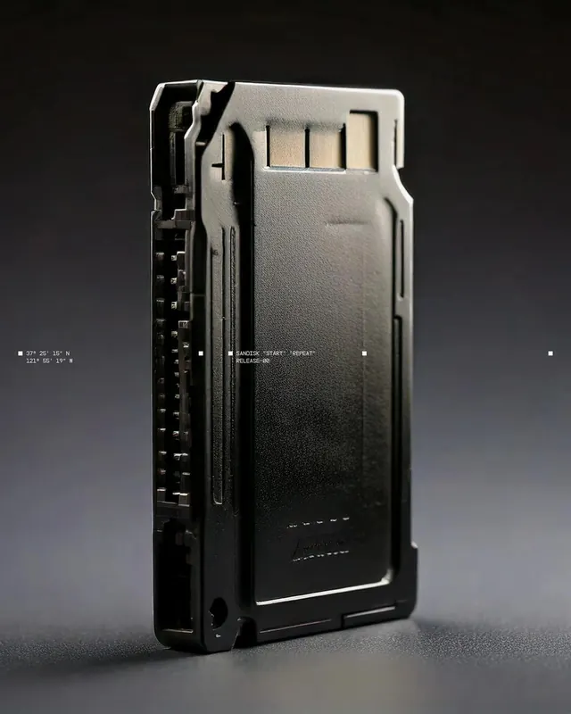 Hardware Device Mockup, minimal, technical, dark