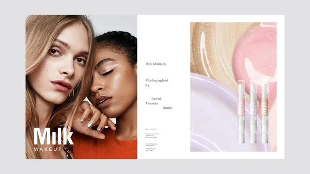 Milk Skincare Branding and Packaging, minimal, luxury, light