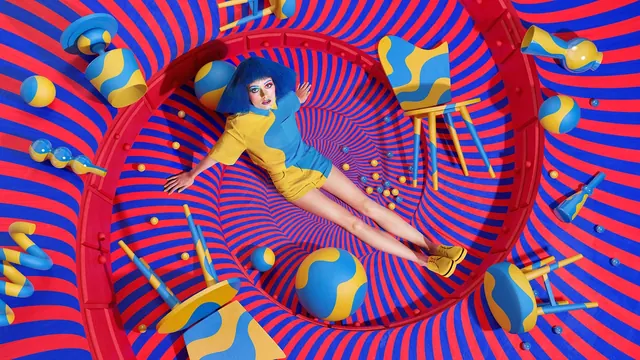 Y2K Aesthetic Pop Art Illustration, y2k, maximalist, vibrant