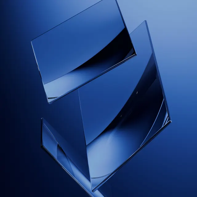 Abstract Glass Geometric Shapes, glassmorphism, minimal, cool