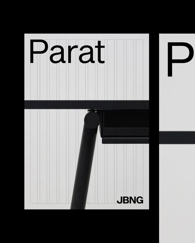 Parat Identity Mockup, minimal, swiss, monochrome