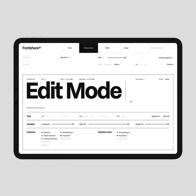 Edit Mode UI Mockup, minimal, corporate-clean, light