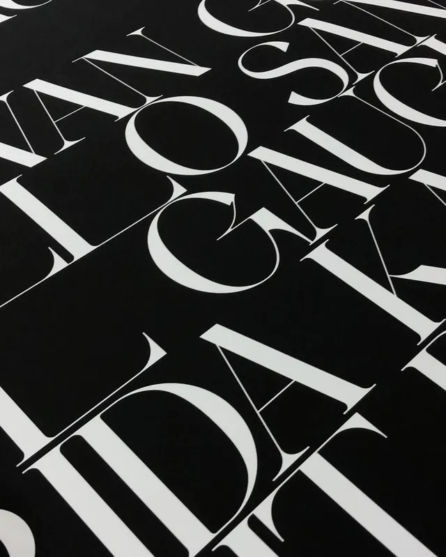 Overlapping Typography Pattern, minimal, swiss, monochrome