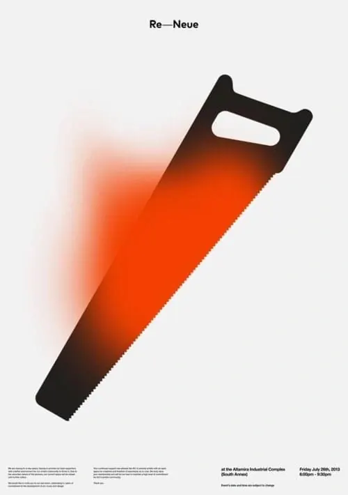 Re-Nose Poster Design, minimal, swiss, high-contrast