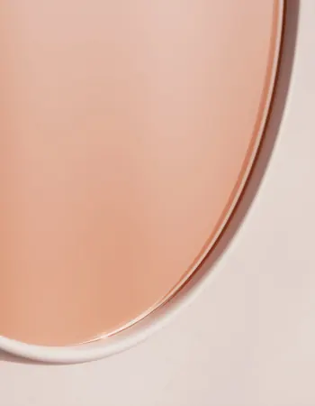 Peach Cosmetic Product Close-up, minimal, luxury, warm