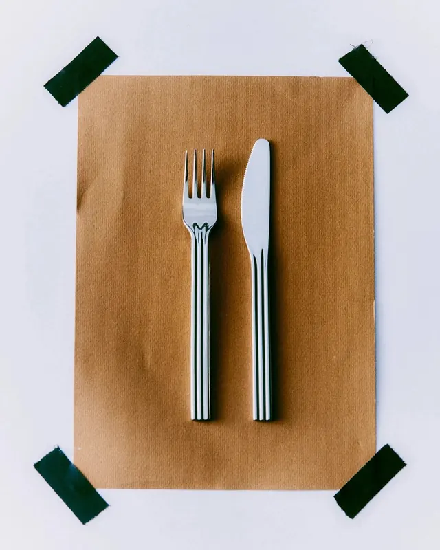 Minimalist Cutlery Mockup, minimal, flat, earthy