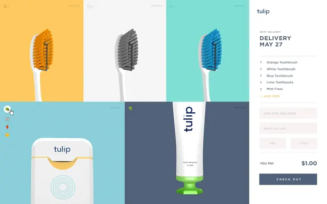 Tulip Brand Identity and Packaging Design, minimal, swiss, light