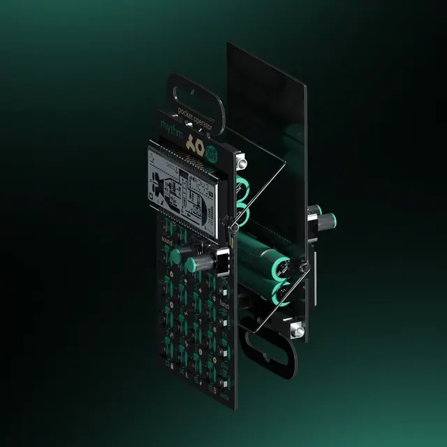 Hardware Device Mockup, technical, dark-mode, dark