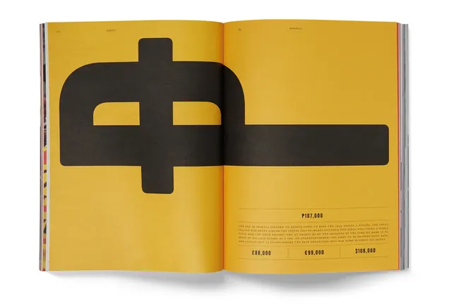 Geometric Logo and Editorial Spread, minimal, swiss, vibrant