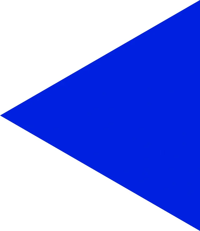 Blue Triangle Graphic, minimal, geometric, high-contrast