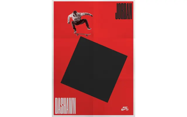 Red and Black Graphic Poster, minimal, brutalist, high-contrast