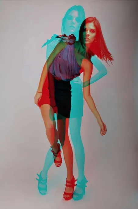 Surrealist Fashion Collage, maximalist, abstract, vibrant