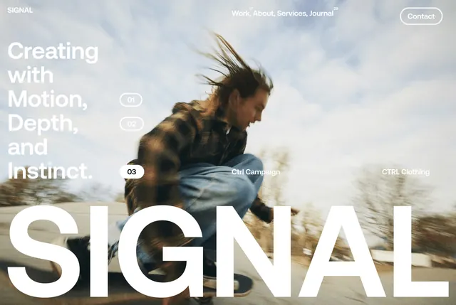 Signal Motion and Instinct Poster, editorial, photographic, light