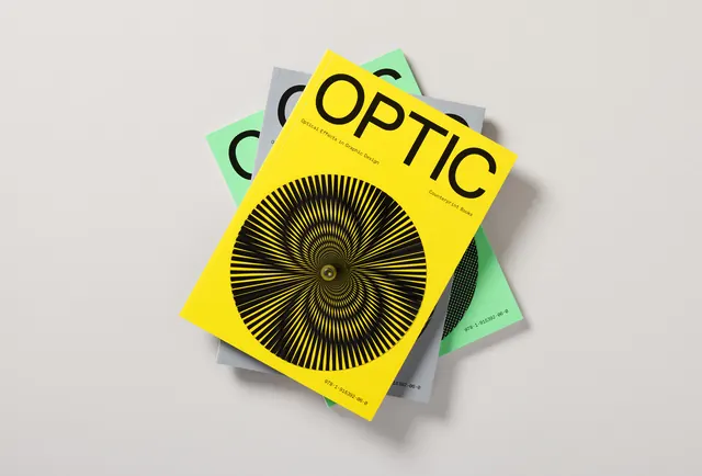OPTIC Branding Mockup, minimal, swiss, vibrant