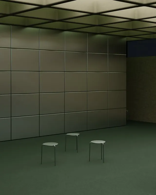 Minimalist Interior 3D Render, minimal, geometric, muted