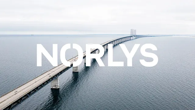 NORLYS Wordmark Overlay, minimal, corporate-clean, light