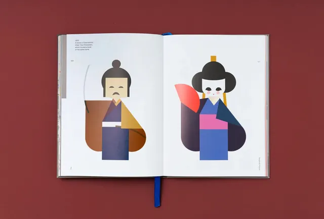 Minimalist Character Illustration Spread, minimal, flat, vibrant