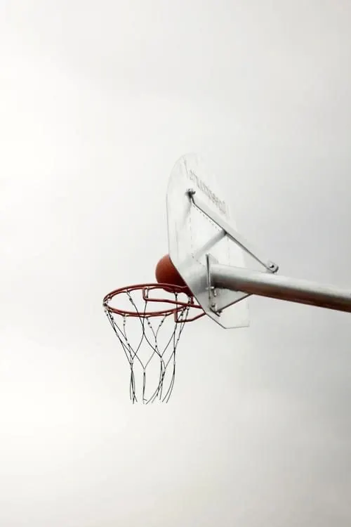 Basketball Hoop Mockup, minimal, geometric, light