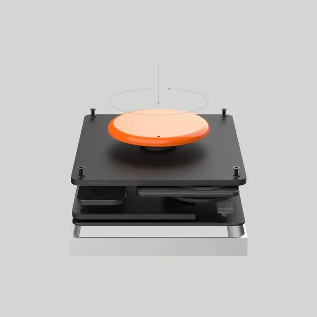 Electric Hot Plate Mockup, minimal, geometric, dark