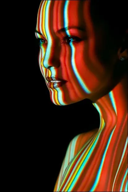 Prismatic Portrait, abstract, photographic, dark
