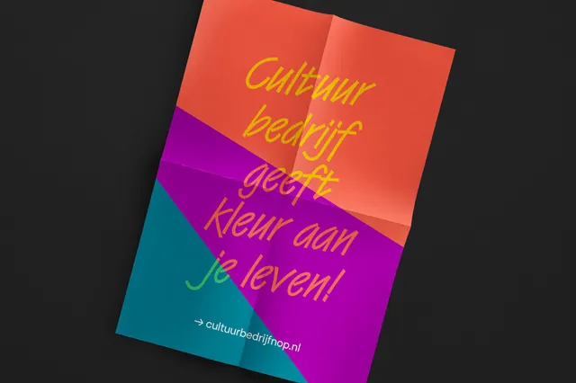 Colorful Typography Poster, geometric, gradient-heavy, vibrant