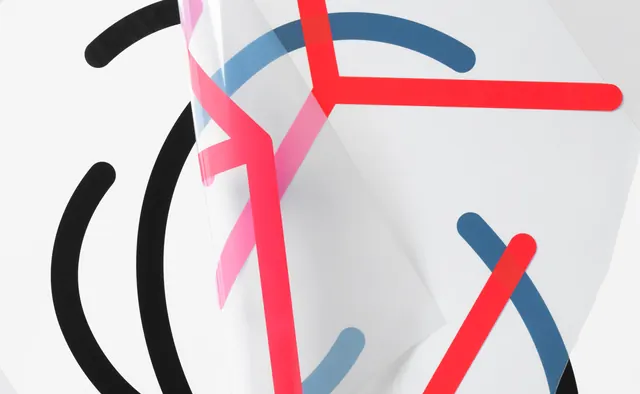 Abstract Geometric Line Art with Glassmorphism, minimal, glassmorphism, high-contrast