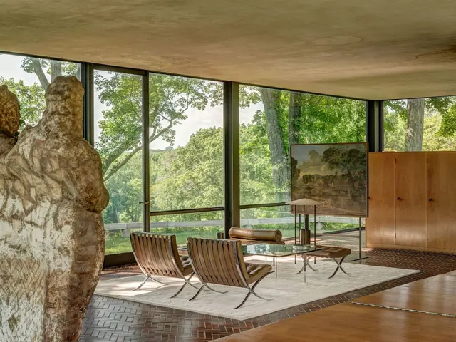 Modernist Interior with Nature Integration, minimal, organic, earthy