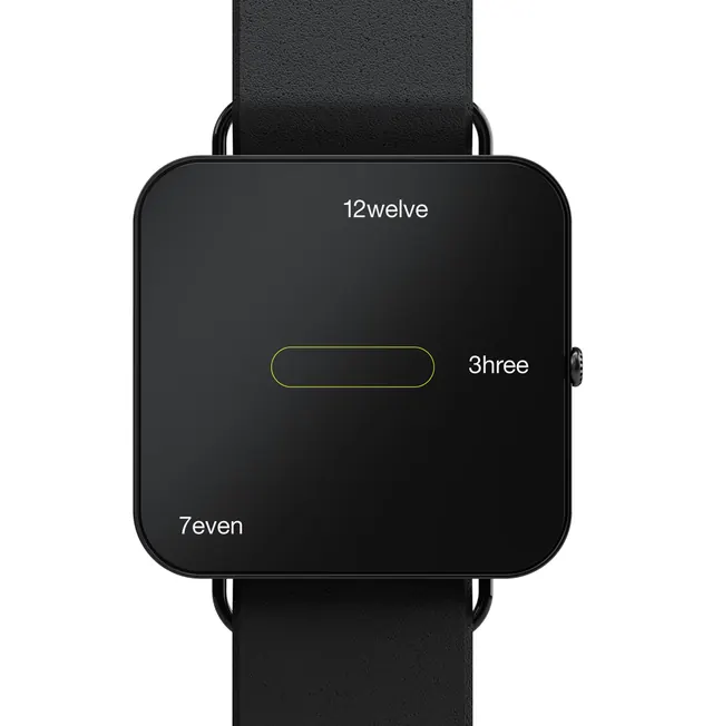 Smartwatch Interface Mockup, minimal, dark-mode, dark