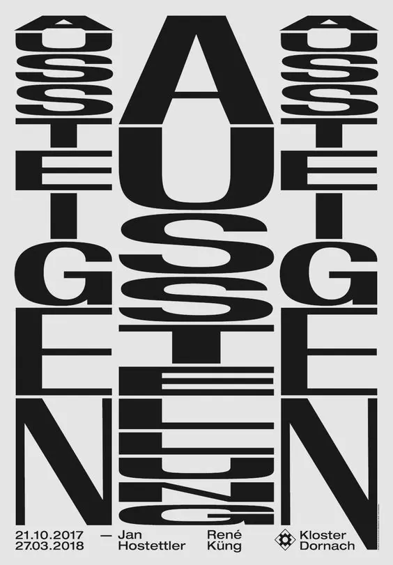 Geometric Typography Poster, swiss, brutalist, high-contrast