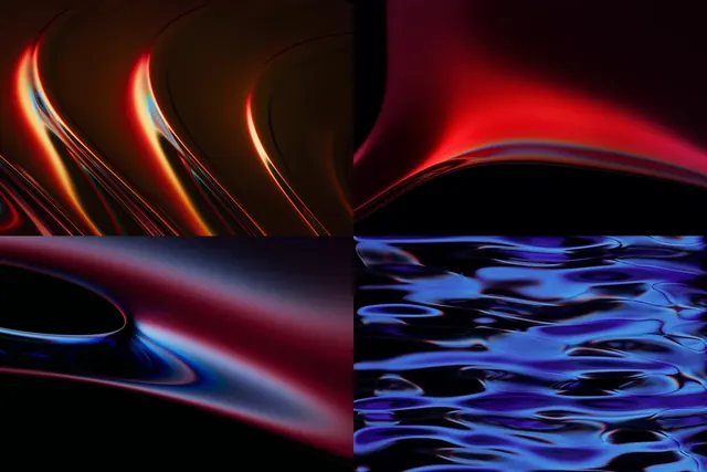 Abstract gradient background quad, 3d-render, abstract, dark