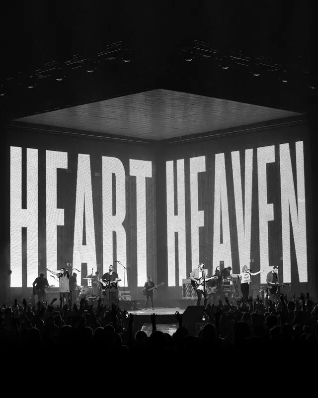Heart Heaven Concert Stage Mockup, monochrome, photographic, monochrome
