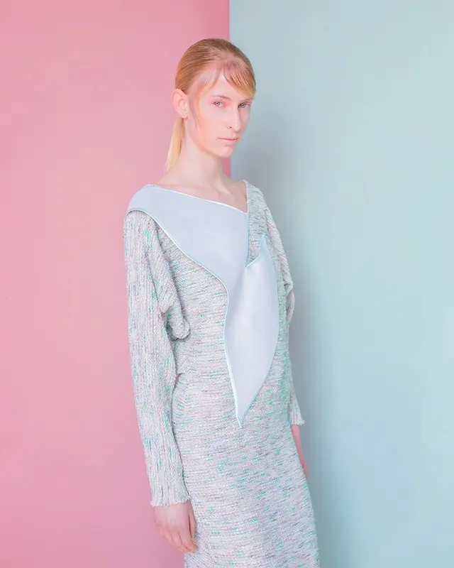 Fashion Editorial Portrait, minimal, photographic, pastel