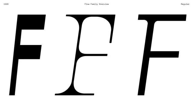 Flow Family type overview, minimal, swiss, light