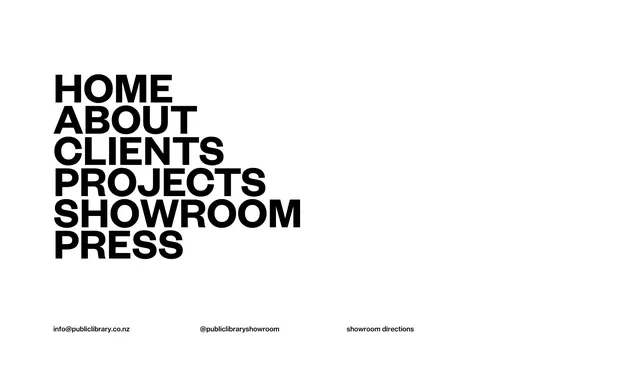 Minimalist Navigation Typography, minimal, swiss, high-contrast