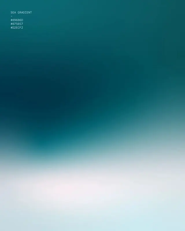 Sea gradient color study, minimal, gradient-heavy, cool