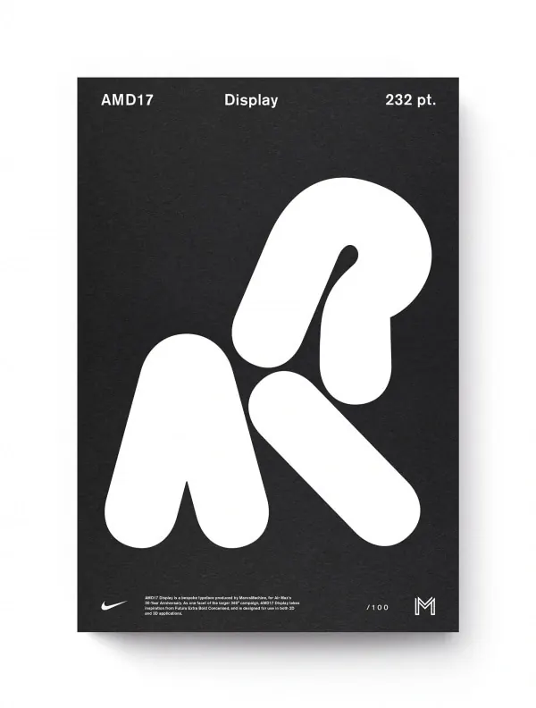 AMD Display Advertisement, minimal, swiss, dark