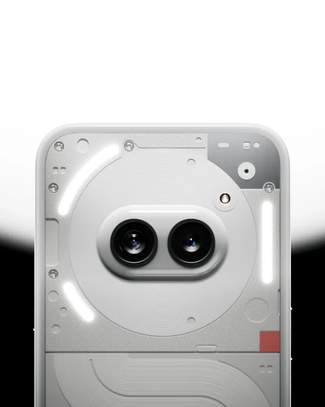 Abstract Robotic Face Graphic, minimal, geometric, light