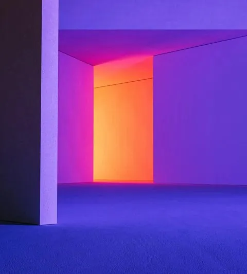 Abstract Architectural Gradient, minimal, 3d-render, vibrant