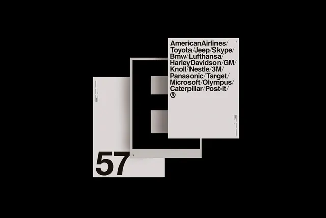 Monochrome Geometric Type Layout, minimal, swiss, monochrome