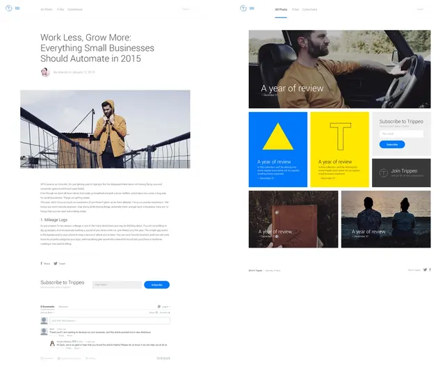 Web Design Layout Reference, minimal, swiss, light