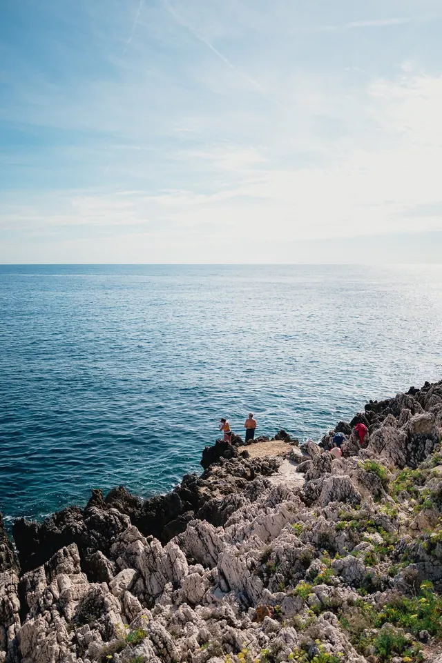 Coastal Rocky Shoreline, photographic, organic, cool