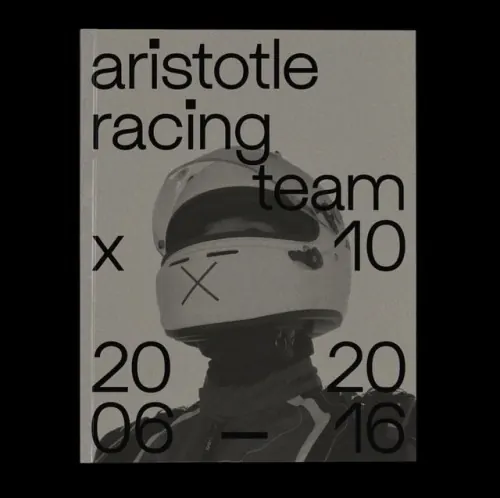 Aristotle Racing Team Identity, minimal, brutalist, monochrome