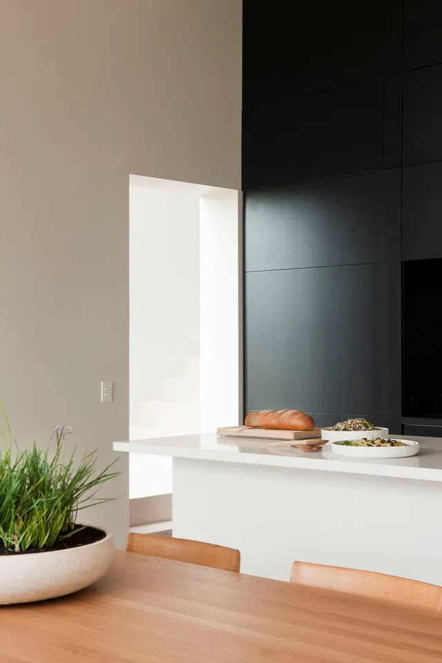 Minimalist Interior Architecture with Natural Light, minimal, photographic, high-contrast