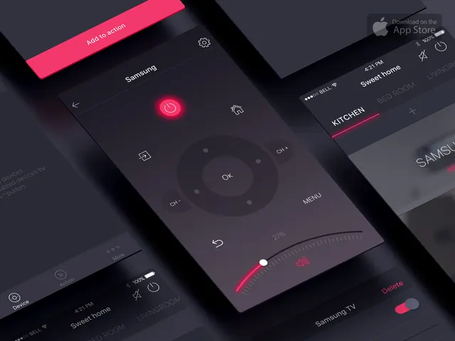 Dark Mode Dashboard UI Mockup, minimal, dark-mode, dark