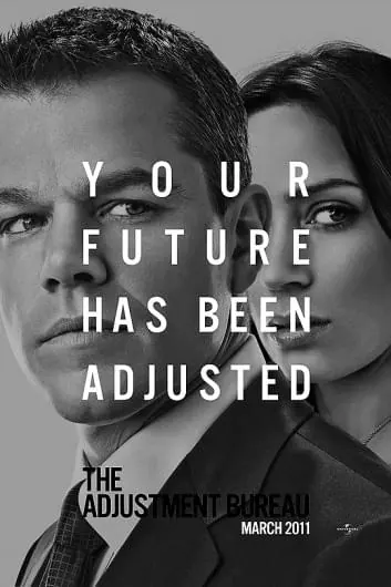 The Adjustment Bureau Movie Poster Design, minimal, photographic, dark