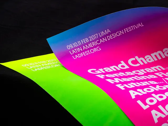 Music Festival Poster Design, gradient-heavy, abstract, vibrant