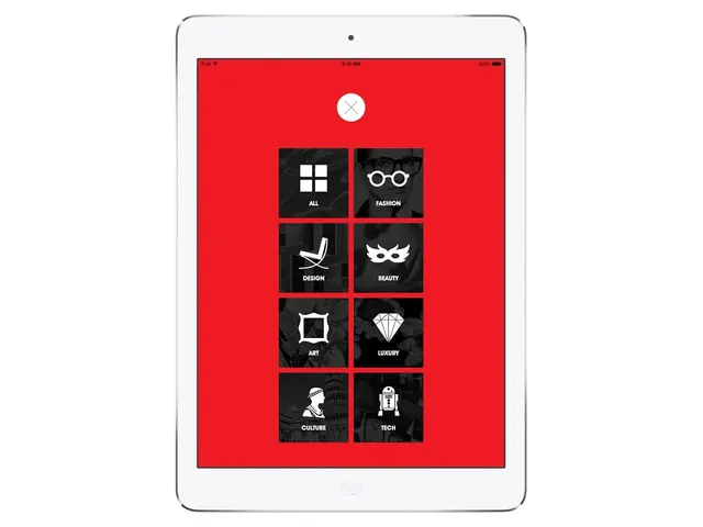 App Icon Grid Mockup, minimal, flat, vibrant